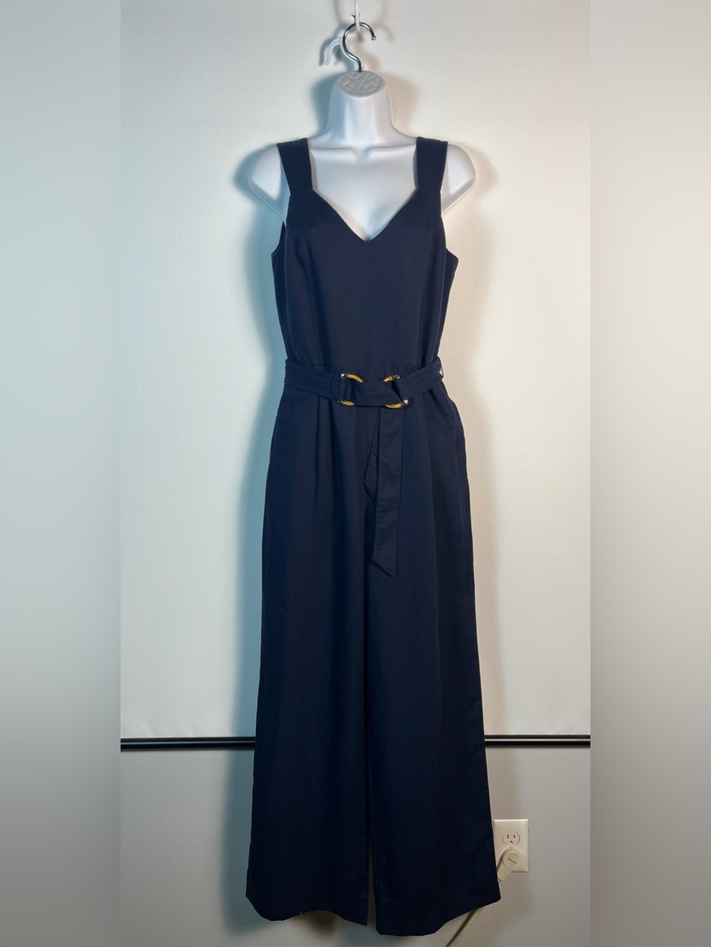 J McLaughlin Desdemona Jumpsuit in Navy Blue Size 4 New With Tags - Picture 5 of 9